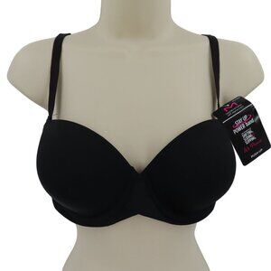 Maidenform 36C Bra SE6990 Black Self Expressions Removable Straps Strapless NEW
